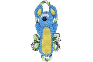 PIANG GOUER Juguete de hoja para mascotas de peluche para masticar perro interactivo a prueba de mordeduras para perros pequeños y grandes, cachorro, dientes molares, limpieza de dientes, cuerda anudada, juguete