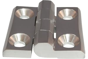 3D24 Scharnier Anschraubscharnier Edelstahl Inox 60 x 60 mm 270° AISI 316