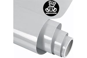 FORBELL Tekstylna folia do plotera, 30,5 cm × 3 m, tekstylna folia transferowa (odblaskowa srebrna)