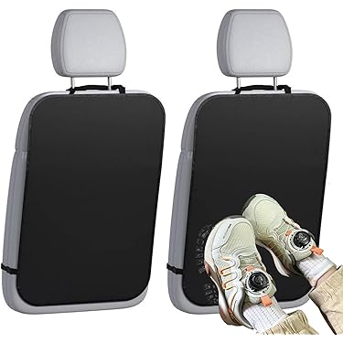 Pinsheng 2 Pièces Protecteur De Siège Arrière De Voiture, Organiseur De Voiture Avec 2 Poches, Couvre-Siège Arrière Pour Protège Contre Les Rayures, L'humidité Et La Saleté