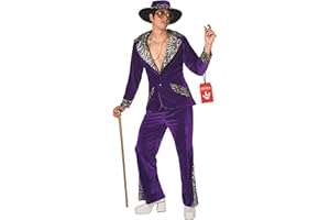 Morph Fioletowy męski kostium a mężczyźni fantazyjna sukienka mężczyźni lata 70. fantazyjny strój męski Vegas fantazyjny strój a męski Halloween