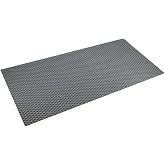 Efe Mark Premium Series Bathroom - Dictordgen Mat with Wire Mesh Pattern with Anti-Slip Suction Cup in the Bathtub 68.5 x 35.5 cm, Gray