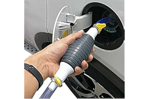 PELINUAR Multifunktions-Flüssigkeitssauger, Flüssigkeits-/Kraftstofftransfer-Siphonpumpe, Handsiphon, Wasserölpumpe, manuelle Siphonpumpe für Benzin, Auto, Kraftstofftank, Sauger (A)