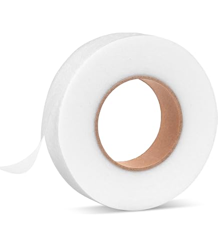 Ruban D'Ourlet Thermocollant ChauLanBow 20m - Lavable, Sans Couture Pour Jeans, Rideaux Et Vêtements - Blanc