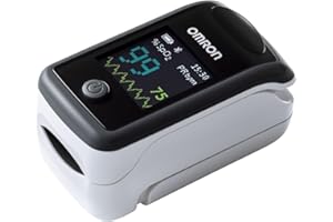 OMRON Healthcare - HPO-300T - Oxymètre de Pouls à Placer sur le Doigt P300 Intelli IT d'Omron pour Mesurer le Taux de Saturation du Sang en Oxygène SpO2 avec Bluetooth et Application Compatible