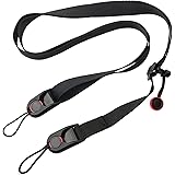 VidFair Kamera Tragegurt Schultergurt Schnellverschluss Universal Kameragurt schnellverschluß Längenverstellbar von 48-152cm