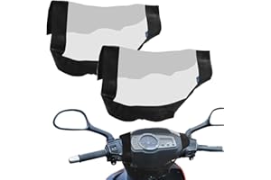 ETOMVOOP 2PCS Mobility Scooter Bedienfeldabdeckung Wasserdichte Bedienfeldabdeckung Steuerpinne Abdeckungen Schutz Ausgestattet Universal Elektromobil Zubehör, schwarz