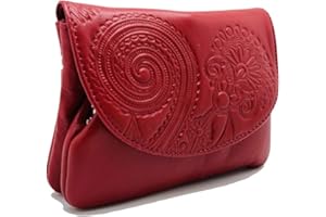 Lugupell Monedero para Mujer, Hecho a Mano en España, Piel de máxima Calidad Muy Suave al Tacto, Pequeño y en Formato Corto, Cartera para Mujer. Color Caldera