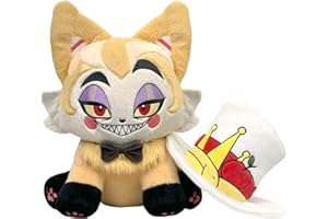 Arrovarp 30cm Hazbin-Hotel Plush, Hazbin-Hotel Plüschtier, Hazbin-Hotel Plushies Puppe, Cute Husk Hotel Plush Cat Toy Devil Plush Cat, Husk Meow Plüsch, Anime Charakter Plüsch Anime Plüschtier Dekor