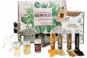 LOUISE & GASTON L&G® Kit Découverte d'Épices pour Rhum Personnalisé - Coffret DIY Exclusif pour Homme/Femme, Idée Cadeau Original Noël, Anniversaire, Saint-Valentin Originale, Expérience Maison Inoubliable