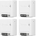 SONOFF ZBMINI ZigBee MINI Smart Switch, 2 Way Light Switch, Compatible with Alexa, SmartThings Hub, Google Home, SONOFF ZBBridge, ZigBee 3.0 Gateway Hub Required, 10A/2200W, 4 Pack