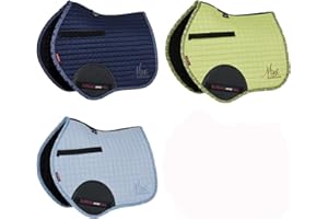 LeMieux Mini Jump Suede Square Saddle Pads for Ponies - Breathable & Soft - Bamboo Lining - Saddle Pads for Horses - Equestrian Riding Equipment and Accessories - Kiwi