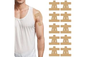 BD-HEREGO 10 PCS Kinesiology Tapes for Shoulder, Elastic Waterproof Pre Cut Sports Tapes for Muscle Discomfort Relief, Breathable Shoulder Tape (Skin Color)