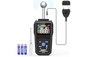 Medidor de Humedad, MESTEK Humidímetros,2 en 1 Medidor Humedad Pared con LCD en Color y Alarma Audible, Detecta 20-40 mm de Pared, Madera, Ladrillo, Hormigón y Otros Materiales de Construcción