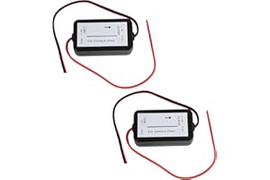 ANRBB 2 filtros para cámara de visión trasera, filtro de 12 V, relé de potencia CC, condensador de cámara de marcha atrás, filtro de señal de 12 V CC para sistemas de cámara de visión trasera, adecuado para