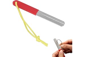 COMIOKE Hakenschärfer,Fischhakenschärfer,Hakenschärfer Angeln,Angelhaken Schärfer,Angeln Schärfen Stein,Angelhaken-schleifschleifstein Doppelseitig,Angelhakenschã Rfer,Schleifstein Zum Schärfen Fisch Hook