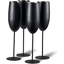 Bicchieri Da Gin In Acciaio Inox Oak &amp; Steel - Set Da 4, Capacit&agrave; 700 Ml, Infrangibili