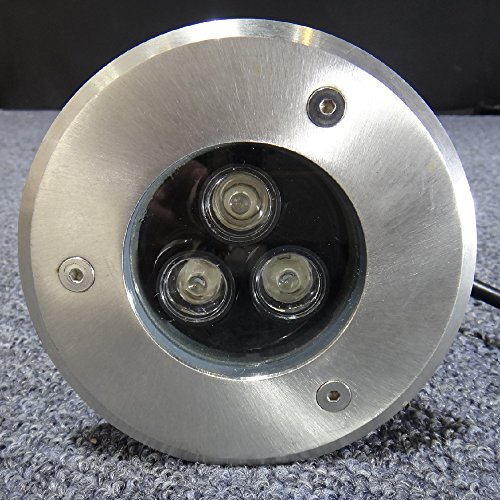 SAILUN 4x3W Foco LED empotrado Lámpara de pie redonda de acero