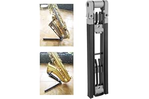 GONETRE Supporto per sassofono baritono Supporto per sax tenore 32 × 8 × 3 Supporto portatile universale per sassofono contralto Supporto regolabile