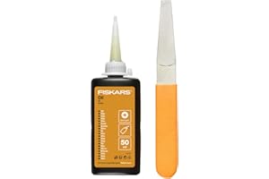 Fiskars Kit de mantenimiento, Para herramientas de corte de jardín, Con lima de diamante, Aceite e instrucciones de uso, 1001640