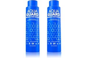 AQUA GUARD AquaGuard Pre-Swim Hair Defense | No More Swim Hair | Prevents Chlorine Damage + Softens Hair While Swimming | Made in California | Color Safe, Leaves Hair Smelling Great | 16.9 oz (2 Pack)