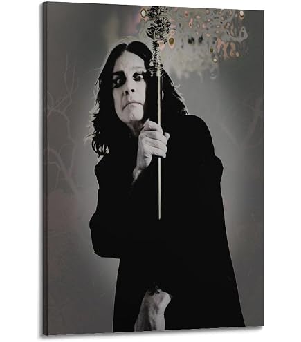 Poster Sur Toile Ozzy Osbourne Album Cover - Décoration Murale 30x45cm Sans Cadre, Série Musiciens Populaires - 3