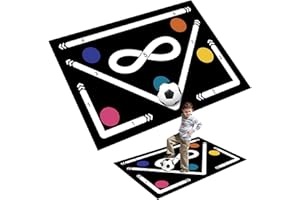 Haokelai Football Training Mat, Non Slip Shock Football Skills Mat, Football Mastery Mat, Football Mat Training for Improving Dribble Training Auxiliary Props, Football Mat for Ball Control Practice