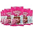 Percy Pig Phizzy Pigtails, Soft Sour Fruit Gummies, 170g (6 Pack)