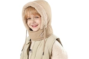 NLAND Gorros para Niño Niña Invierno Gorros Y Bufandas Máscaras 3 En 1 para Mantener El Calor Gorro para Niños Años