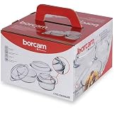 Paşbah&ccedil;e 3"l&uuml; Borcam Kapaklı (b&uuml;y&uuml;k Boy Tencere Seti)