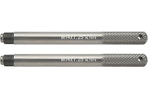 ‎TISSTING Tissting 2 Stück Radmontagehilfe M14 x 1,25 Aluminiumlegierung Radausrichtungsstift Reifenwechsel Montagehilfe Kfz Radwechsel Helfer Werkzeug für Auto Reparatur