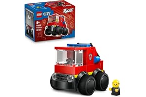LEGO City Rides – Fire Engine 60482 | Emergency Vehicle Building Set, Firefighter Junior Minifigure, Party Bag Filler, Gift for 5+ Year Old Boys & Girls, 67 Pieces
