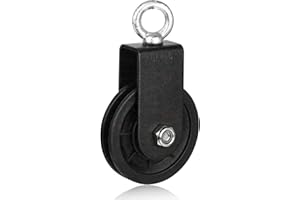 LAPONO Polea Poleas Para Cuerda Poleas Tendedero Bloque De Polea Giratoria De úNica Polea De InversióN Con Soporte De Montaje En U Poleas Para Cables Cuerda Tendedero Poleas Tendedero Cable,1pc