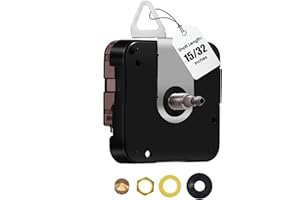 DEEWISH Horloge murale géante 12888 - Mouvement de rechange - Pièces d'horloge à couple élevé - Fonctionne avec des piles à quartz - Kit de réparation à faire soi-même (DW-12888-I, aiguilles non