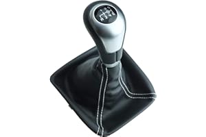 NEWTOWN2700-PARTS Mercedes Parts - Pommeau de levier 6 vitesses compatible avec Classe A W176, Classe B W246 W242 2011-18, CLA C117 2013-19, CLA X117 2015-19, GLA X156