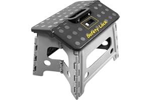 SUMBABO Child Step Stool for Kids and Toddlers Bathroom Sink - Safety Lock to Stable (Grey)