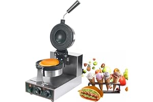 LSHFYV Ufo Burger Machine, Commercial Hamburger Press, Ice Cream Waffle Maker, Non-Stick Electric Panini Press, Adjustable Temperature 50-300℃ Non-Stick Pan,A