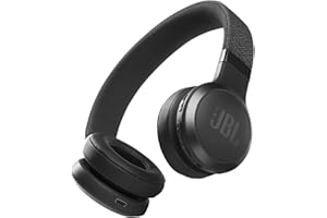 JBL LIVE 460 NC, Cuffie On-Ear Wireless Bluetooth con Cancellazione Adattiva del Rumore, Cuffia Pieghevole Senza Fili per Musica, Chiamate e Sport, Fino a 50h di Autonomia, Nero