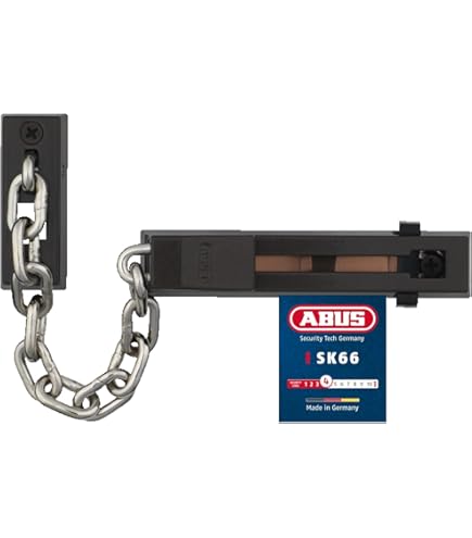 ABUS Extra door lock 2110 - additional door security with rotary knob inside and locking cylinder outside - for left and right opening entrance doors - white