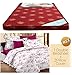 Story@Home MAT_1103-MG1452 4-inch Double Size Foam Mattress (Maroon, 72x60x4) RS.6299.00
