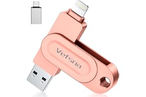 USB Stick 512 GB for iPhone Apple Certified, Vefsna USB Flash Drive External Memory, 3 in 1 Photo Stick for iPhone, OTG Android Mobile Phone, iPad, Mac, PC, Memory Stick Photo Stick 3 in 1 MFi