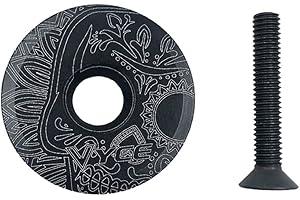 SBYMX OKUGAIYA Casquette, Kit de contrôle Ahead Capuchon à tête fraisée en alliage d'aluminium Mountain VTT Vélo de route Couvercle de potence avec vis 28,6 mm Accessoires de vélo