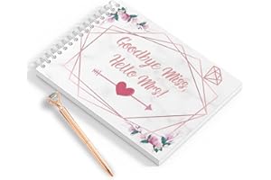 POPMANKO Libro de invitados de despedida de soltera, libro de invitados de despedida de soltera, libro de despedida de soltera, cuaderno de despedida de soltera para firmar, cuaderno de novia para ser, libro