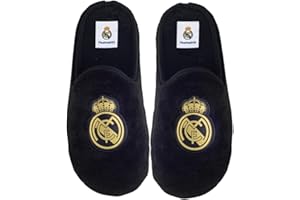MARPEN SLIPPERS Zapatillas de casa Real Madrid CF Oficiales Temporada 25/26 para Hombre o Mujer, Suela Caucho Diseño Fútbol