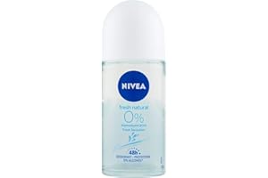 Nivea Roll On Alu Free Fresh Natural 0% Desodorante sin Aluminio, 50g, Pack de 1