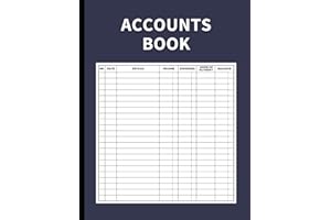 Accounts Book: Ledger for Logging Income and Expenses for Personal Finance, Self-Employed, and Businesses