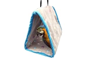 ANJING Winter Warm Bird Nest House Bed for Parrot Macaw African Greys Parakeet Cockatiels Cockatoo Cage Perch Toy