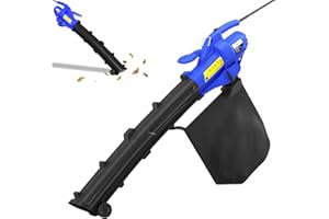 7SEVENJOKERS Leaf Blower 3500 Electric Garden Blower Vacuum & Mulcher with Adjustable Speeds and Telescopic Tubes, 3 in 1 leaf hoover Cleaning Tool for Lawn Care, Courtya Wood Chips, Garden Debris, Grass Cuttings