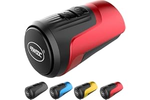 BSSOK Timbre Bicicleta Electrónico, 125dB Fuerte Alarma Antirrobo Bocina Bicicleta Eléctrica, USB Recargable, para Adultos MTB / Carretera / BMX / Patinete Eléctrico (Rojo)
