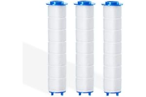 BIORYC ® Pack de 3 Filtros para Alcachofa Ducha Alta Presión | Filtros de algodón PP y Perlas de Sulfito de Calcio | Elimina Impurezas y Cloro del Agua (3 FILTROS)